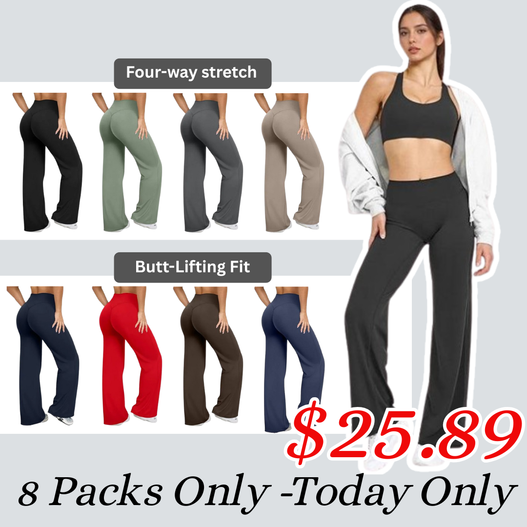 👻Halloween Flash Sale🎃Women's Casual High-waisted Loose Pants-Straight Leg Hem