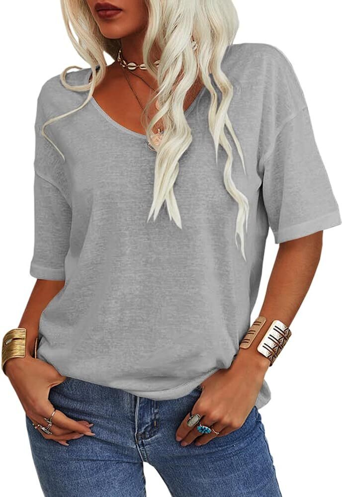 FINAL SALE⚡8 Packs for $23.86⚡ - Summer Casual Half Sleeve T-shirt Basic Tops (Multiple Colors)