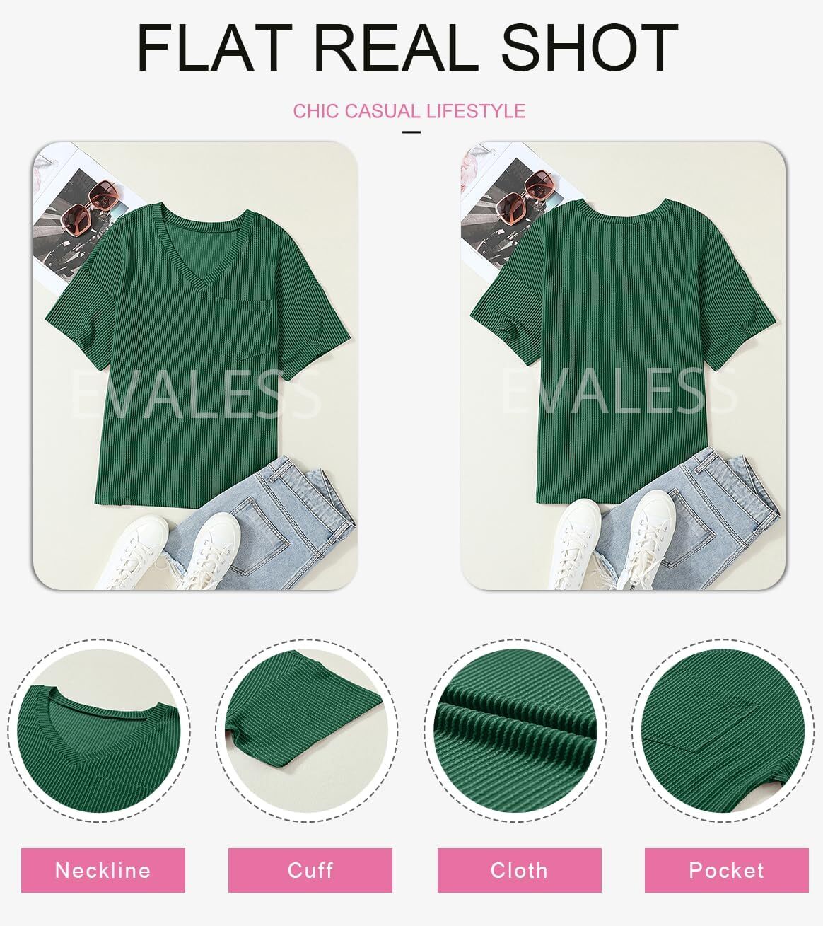 8 Packs ONLY $23.99- Womens Summer Tops Oversized T Shirts Short Sleeve Blouses for Women Dressy Casual Work Outfits