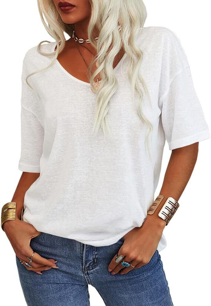 FINAL SALE⚡8 Packs for $23.86⚡ - Summer Casual Half Sleeve T-shirt Basic Tops (Multiple Colors)
