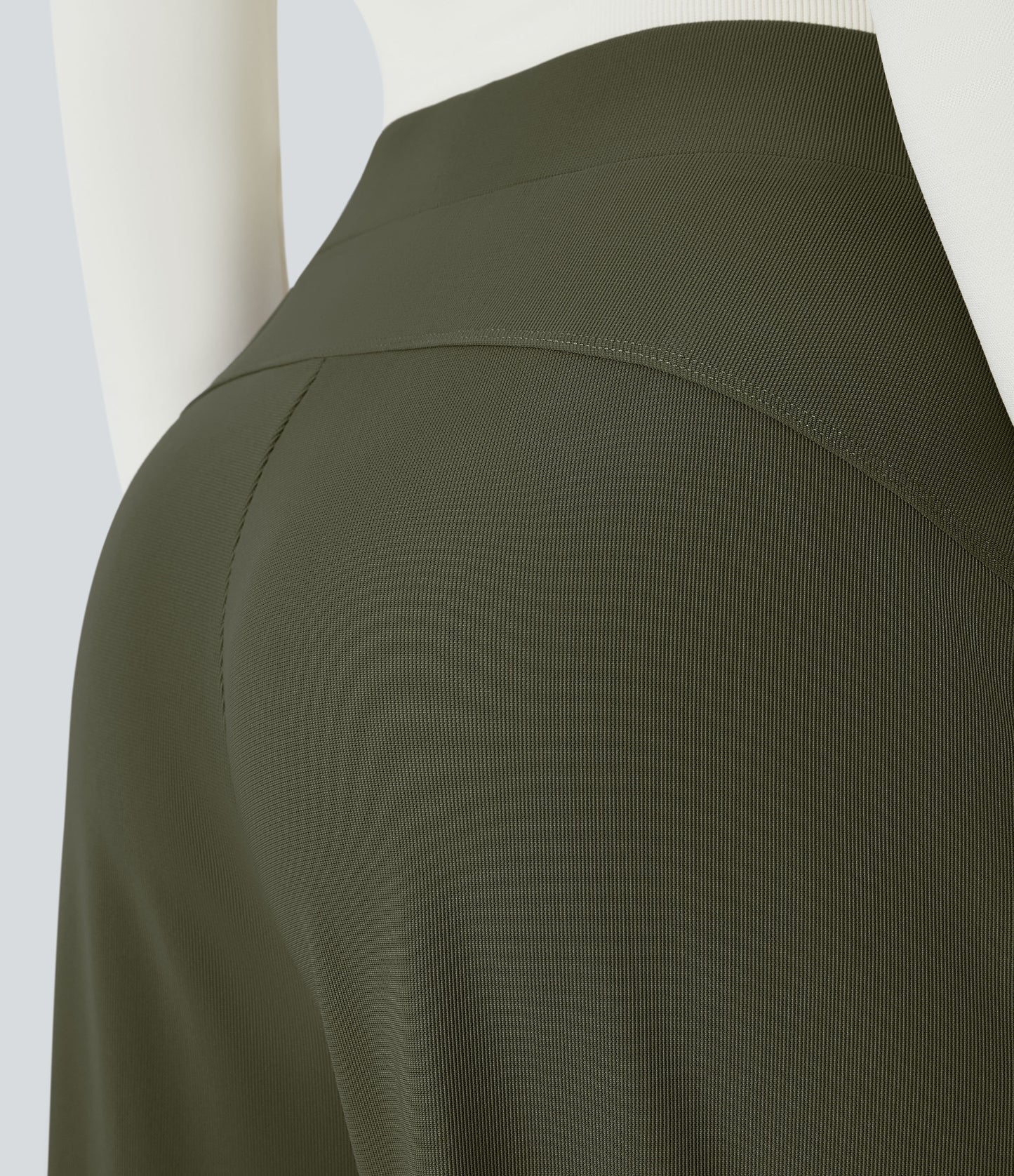 🎅Early Christmas Sale🎄High Waisted Body Sculpt Waist-Slimming Pocket Wide Leg Micro Waffle Work Pants