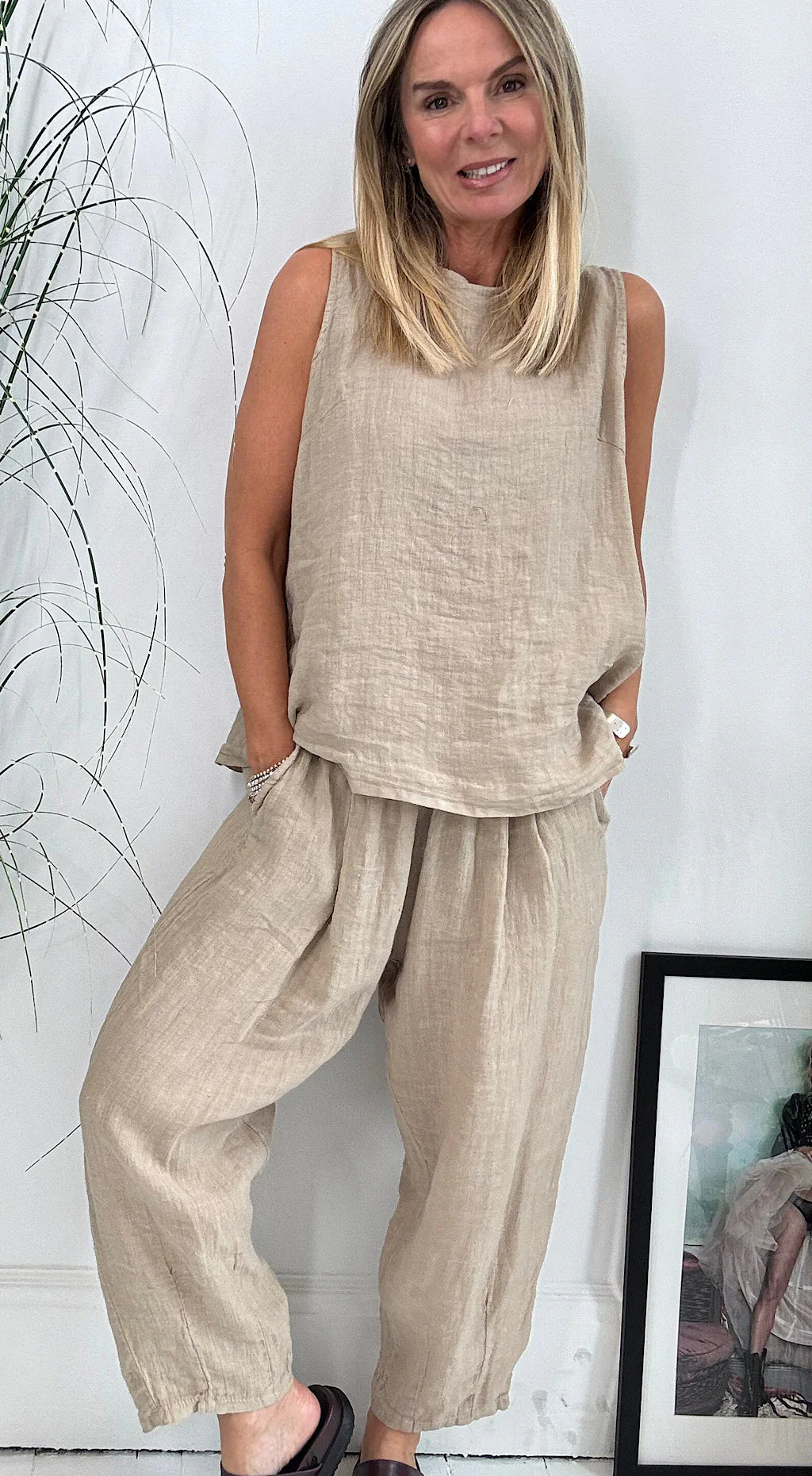 Everyday Versatility Linen Two-Piece Set