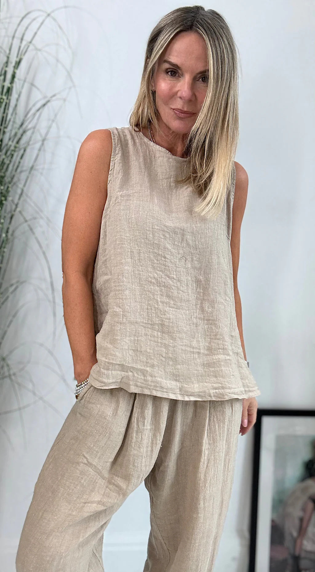 Everyday Versatility Linen Two-Piece Set