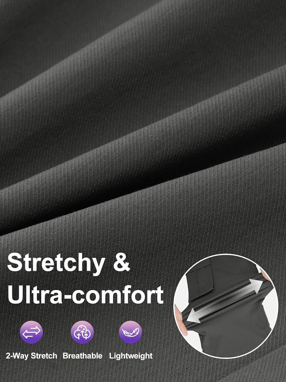 Women High Waisted Satin Cargo Pants Wide Leg Casual Pants multipocket model