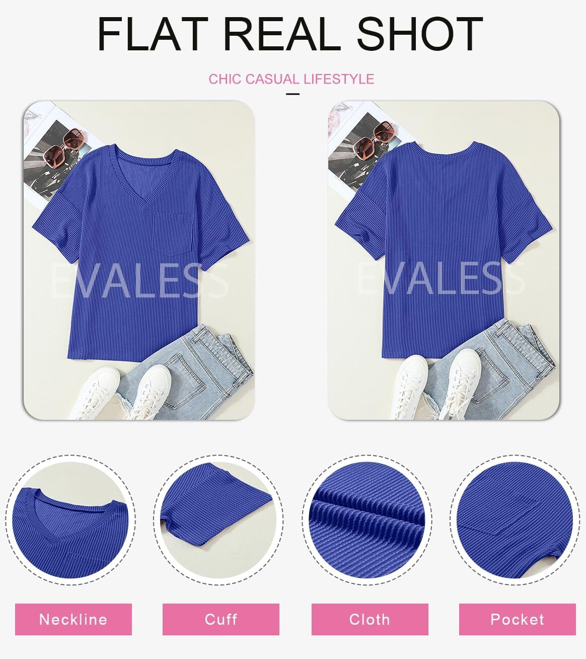 8 Packs ONLY $23.99- Womens Summer Tops Oversized T Shirts Short Sleeve Blouses for Women Dressy Casual Work Outfits