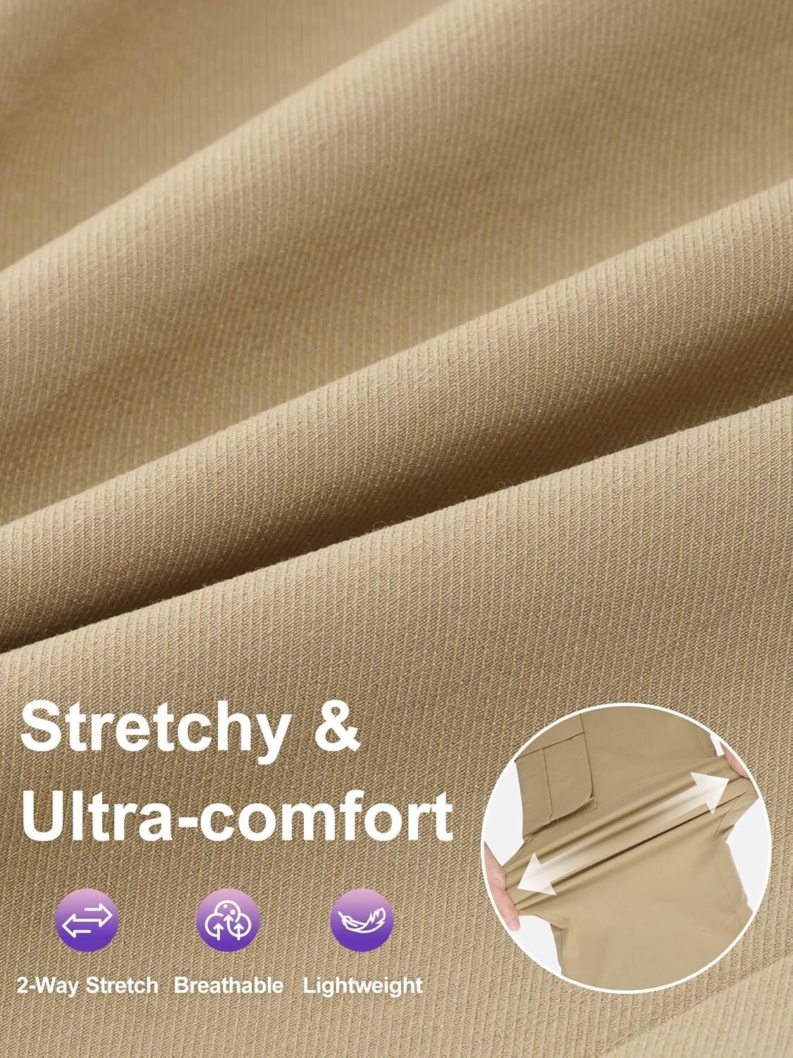 Women High Waisted Satin Cargo Pants Wide Leg Casual Pants multipocket model