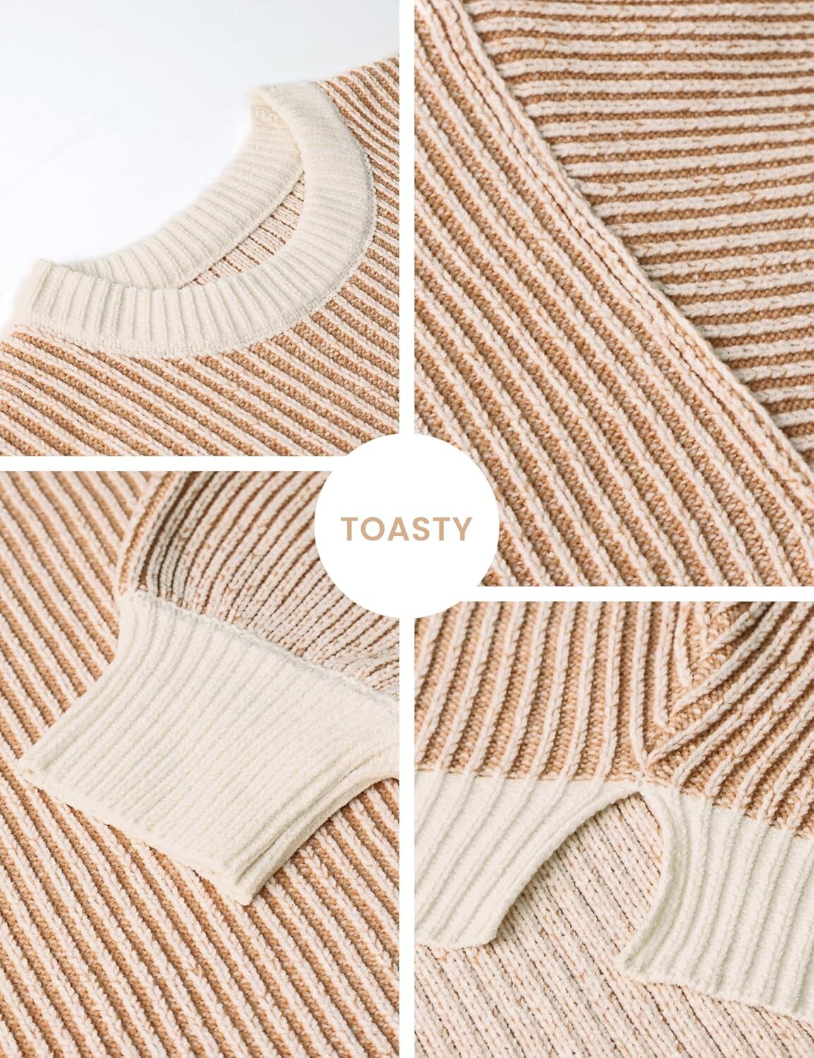 Beyond Chenille Sweater for Women Fall Casual Long Sleeve Crew Neck Pullover Rib Knit Blouse Tops