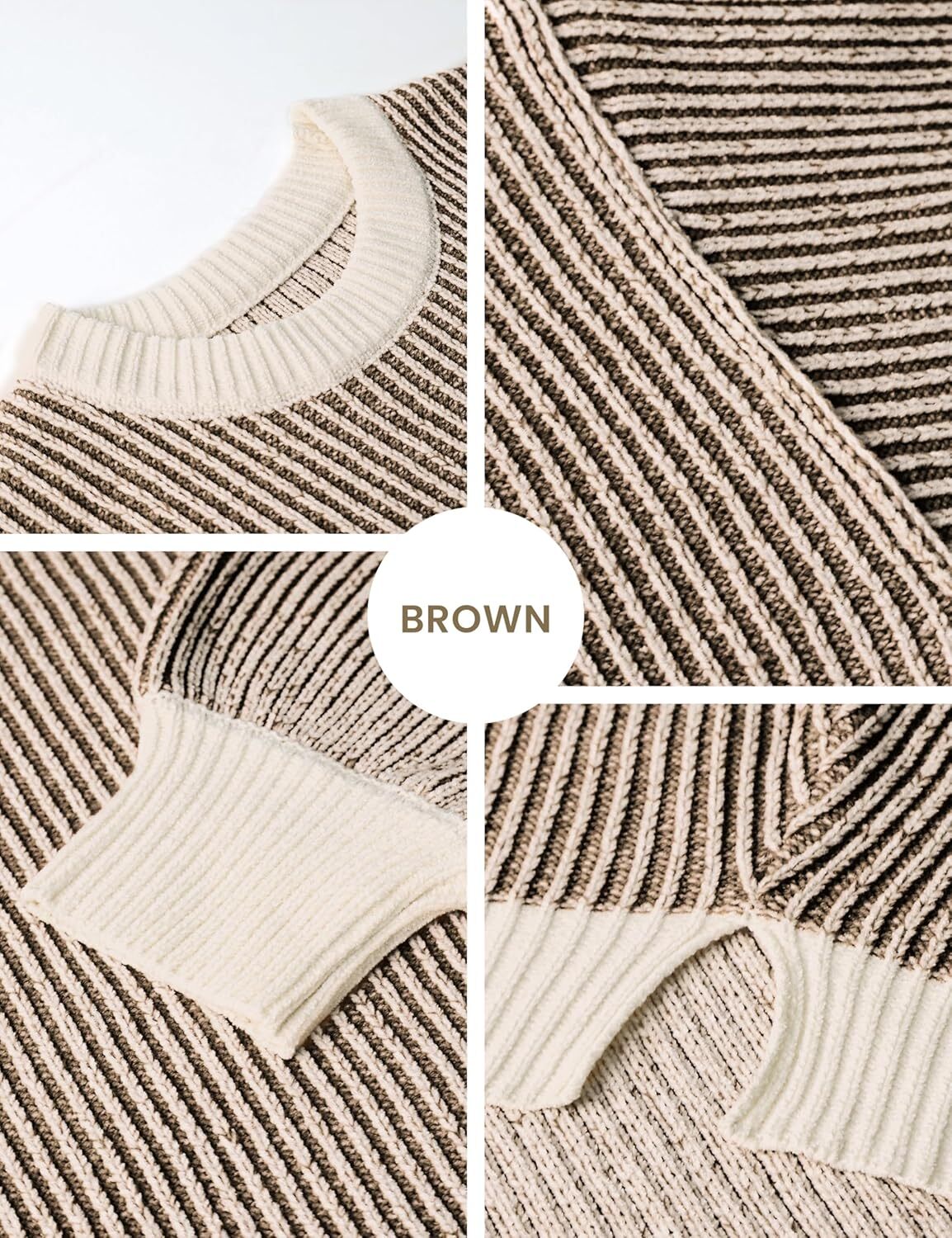 Beyond Chenille Sweater for Women Fall Casual Long Sleeve Crew Neck Pullover Rib Knit Blouse Tops