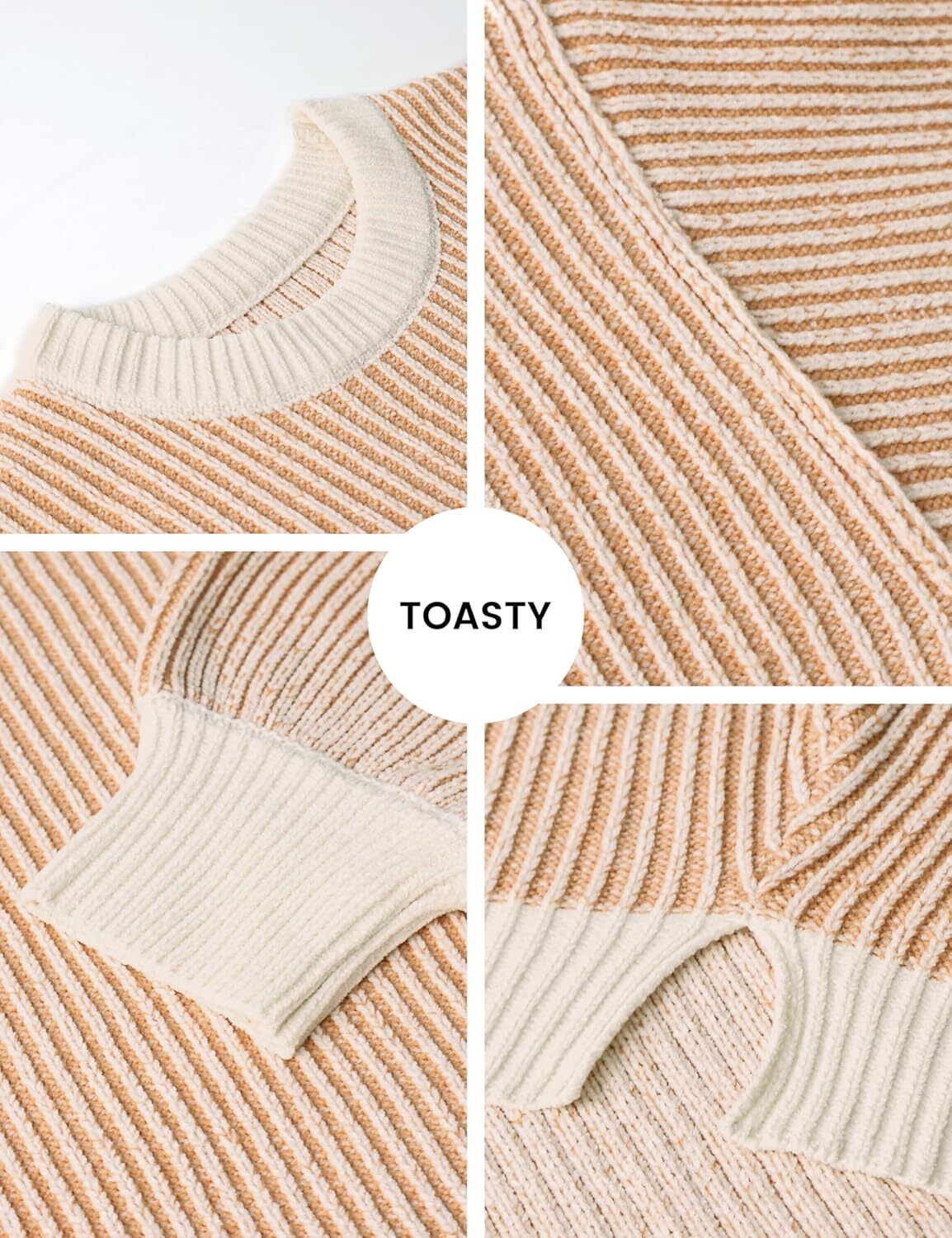 Beyond Chenille Sweater for Women Fall Casual Long Sleeve Crew Neck Pullover Rib Knit Blouse Tops