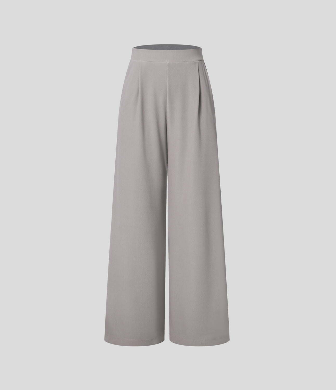 🎅Early Christmas Sale🎄High Waisted Body Sculpt Waist-Slimming Pocket Wide Leg Micro Waffle Work Pants