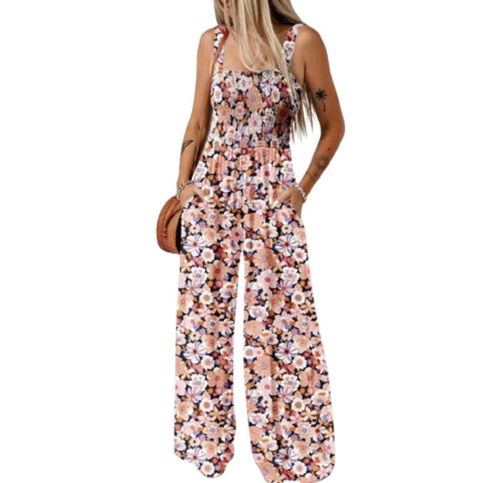 🔥Women's Sleeveless Jumpsuit with Pockets and adjustable straps