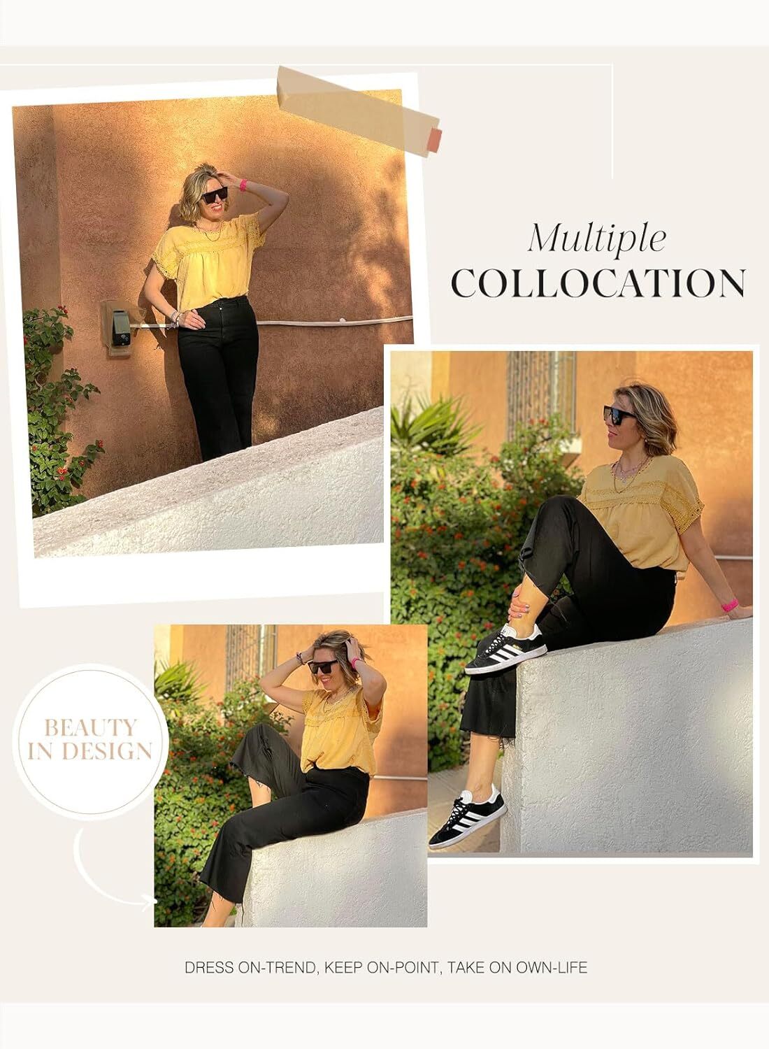 Dokotoo Womens Summer Tops Crewneck Lace Crochet Short Sleeve Shirts Casual Chiffon Blouses