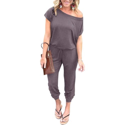 Women Summer Dressy Off Shoulder Romper Spring Vacation Travel Lounge Outfits Clothes