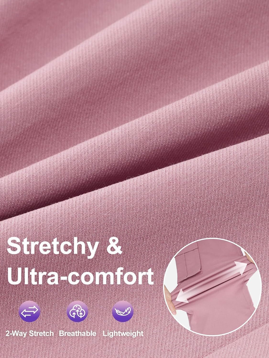 Women High Waisted Satin Cargo Pants Wide Leg Casual Pants multipocket model