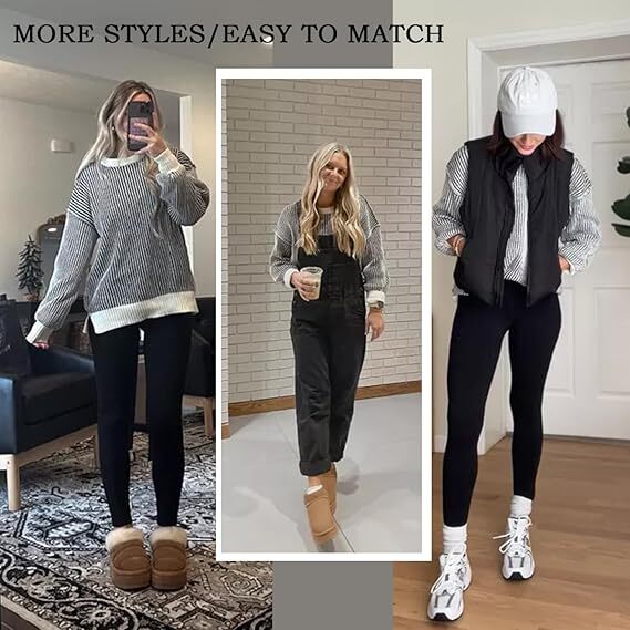 Womens Sweaters Crewneck Long Sleeve Color Block Pullover Loose Ribbed Knit Sweater Tops 2024 Fall Trendy Outfits